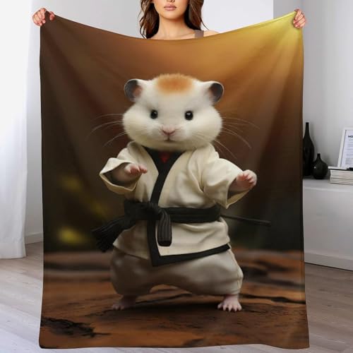Couverture polaire plaid hamster super douce pour réchauffer vos nuits - 2