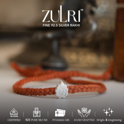 Image of 925 Sterling Silver Shubh Ganesh Luxury Rakhi