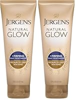 Jergens Natural Glow Plus Firming Daily Moisturizer, 221 ml, Medium to Tan, 7.5 Ounce (23869) (Pack of 2)