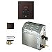 Mr.Steam eSeries MS90EC1 5kW Steam Bath Generator at 240V with iTempo Square Control Oil Rubbed Bronze with matching AromaSteam SteamHead, and AutoFlush (max 71 cubic feet)