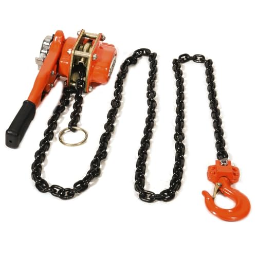 Image of Nutronics Heavy Duty New 1.5 Ton Lever Block Chain Hoist Ratchet Type Come Along Puller Chain Lifter 1.5 mtr chain
