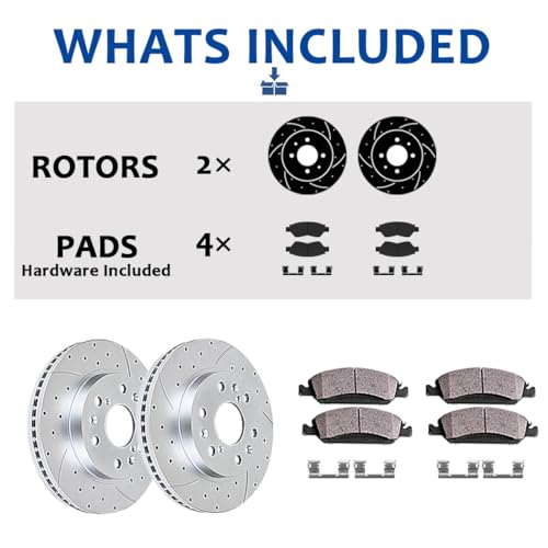 Image of Acinoparts Front Brake Kit for Ford Fusion Mazda 6 Lincoln MKZ Zephyr
