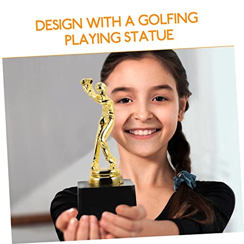 BESPORTBLE 2 Pçs Troféu De Golfe Mini Troféus Mini Presentes Decoração De Golfe Troféu Base Cerimôni