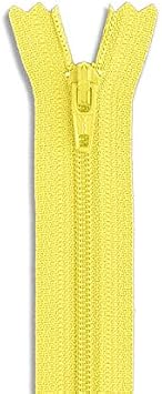 Nylon Coil Yellow Zipper 7inch Zip 7" for Sewing Craft