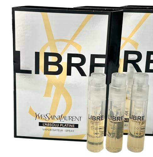 Yves Saint Laurent YSL LIBRE L'ABSOLU PLATINE Sample Women Perfume Spray Trial Size Partially Filled Vials 1.2 ml / 0.04 oz (Set of 3) - 6898 - Image 3