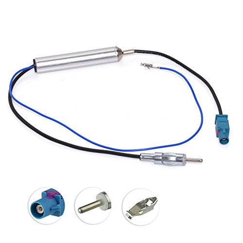 Bingfu Car Antenna Amplifier Car Stereo FM AM Radio Antenna Signal Booster Fakra