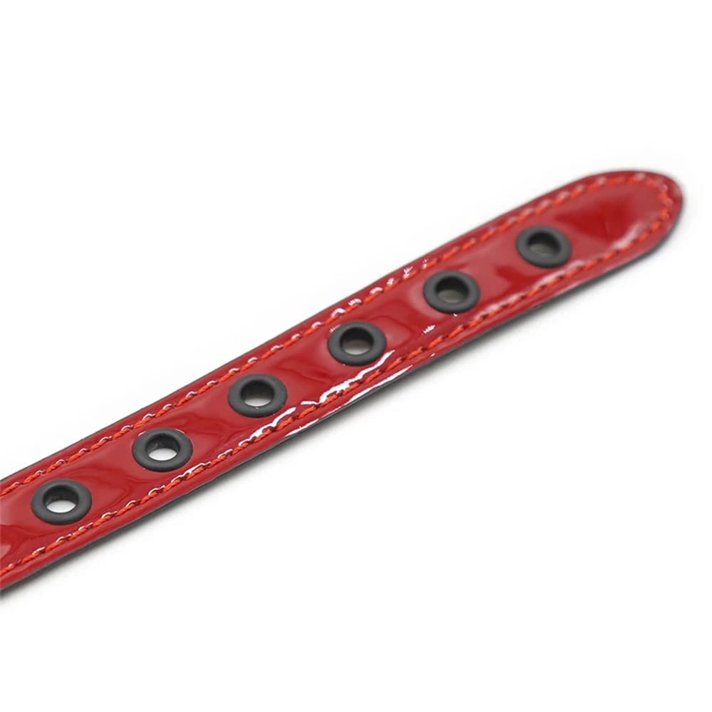 Collier de boule romantique rouge vin sexy rouge et solide, adapté aux soirées cosplay nocturnes, aux bars