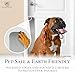 Deck the Door Decor Dog Scratch Door Protection Plate - Elegant Anodized Aluminum for All Door Types | Pet-Safe - Polished Edges & Rounded Corners | Magnetic Mount - Satin Nickel, 6” x 30”