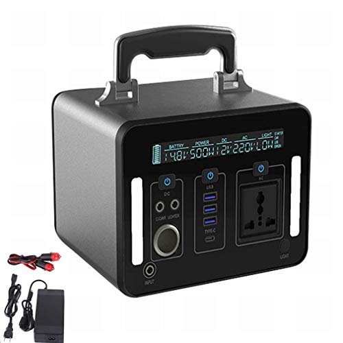 Stromschutz Momcares Kraftwerk 220V 500W Mobilkraftwerk Outdoor Camping Reisefischen Solarkraftwerk Lithium-Batterie