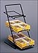 Slant Back Multipurpose Counter Rack in Black - 15 H x 7.5 W x 10.5 D Inches