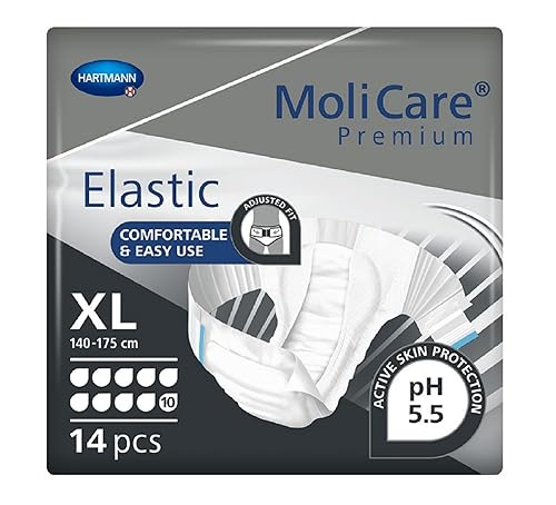 Incontinence forte résolue avec le slip absorbant MoliCare Premium Elastic XL 10 gouttes