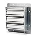 Fan Shutter,36 1/2 in,Mill Finish Alum