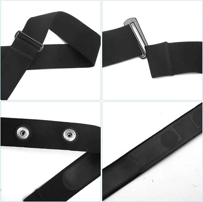Elastyczny pas piersiowy, zapasowy pas piersiowy, elastyczny, regulowany – pasek zamienny V3 Soft Strap do czujnika tętna ANT+, kompatybilny z Polar H1, H10, H9, H7, Garmin, Wahoo, Coospo, Powr