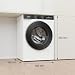 Gorenje W5G694A1T1 Waschmaschine mit Dampffunktion/9 KG/1400 U-Min/ConnectLife/15 Programme/Totaler AquaStop/EasyDosing/SteamTe... PowerDrive/10% besser als Energieeffizienzklasse A/Weiß
