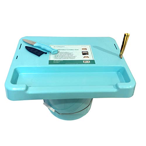 Tabla de Cortar Plástica LEE FISHER SPORTS de 20", Rectangular, Azul, Antideslizante, para Cocina y Exteriores