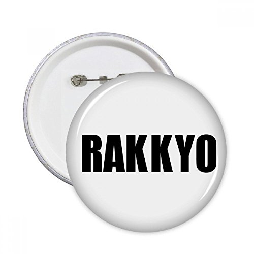 Badge Rakkyo légumes bouton vêtements multicolore taille S DIYthinker