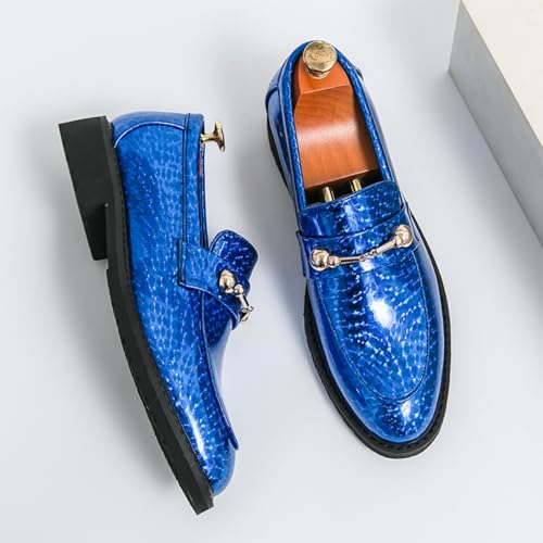 Men’s Pointed Toe PU Loafers – Shiny Slip-On Dress Shoes for Wedding, Party & Casual Wear – Formal & Everyday Loafers3