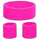KarneLux Neon Schweißbänder Set - Retro 80er 90er Outfit Vokuhila Zubehör mit Armbänder und Stirnband - Kostüm Accessoire für Damen und Herren (Neon Pink)