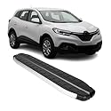 OMAC Schweller Seitenbretter Trittbretter kompatibel mit Renault Kadjar 2015-2022 Alu Schwarz-Silber