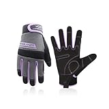 HANDLANDY Utility Work Gloves Women, Flexible Breathable Yard Work Gloves, Thin Mechanic Working Gloves Touch Screen