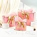 Maitys 10 Set Pink Gift Bags Assorted Sizes with Ribbon Greeting Card Tissue Paper (3 Large 12.6