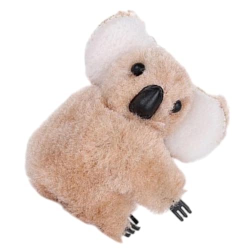 コアラのヘアクリップ、ぬいぐるみコアラのヘアクリップ, かわいい髪の顎のバレッタ, 装飾的なヘアクリップ、細くて太い髪用のかわいいヘア爪クリップ、ヘアバレッタアクセサリー