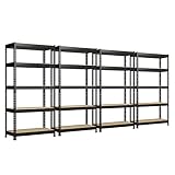PrimeZone Storage Shelves 4 Packs 5 Tier Adjustable Garage Storage Shelving, Heavy Duty Metal Storag