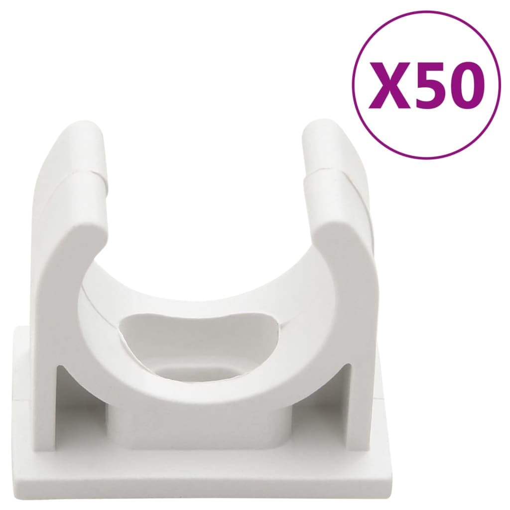 vidaXL Canaline per Cavi con Clip Ø25 mm 30 m in PVC