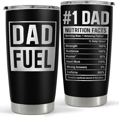 SANDJEST Dad Tumbler 20oz, Dad Fuel Cup Stainless Steel Insulated...