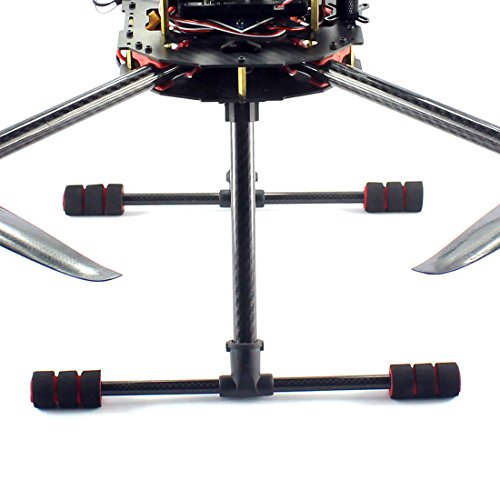 Qwinout T Type Tall Landing Gear Skid Quick Install Carbon Fiber For Aerial Fpv Drone Wheelbase 700Mm Rc Multicopter #TOP6