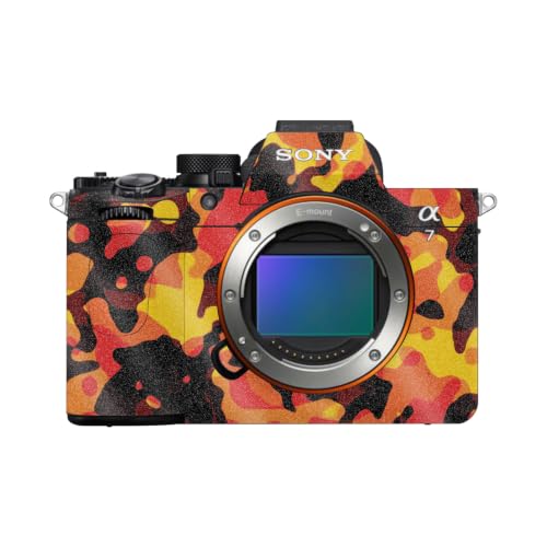 Image of Glossy Glitter Camera Skin Compatible with Sony Alpha A7 Mark V (2025) - Warm Modern Camo - Premium 3M Vinyl Protective Wrap Decal Cover - Easy to Apply | Crafted in the USA by MightySkins