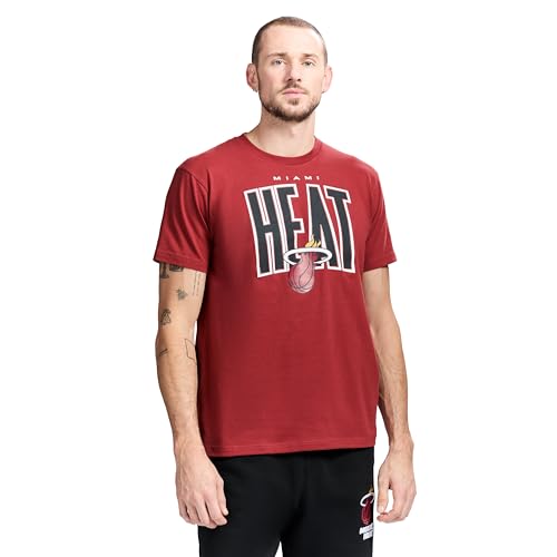 Game 7 x NBA Officially Licensed Mens Graphic Short Sleeve Lightweight Crew Neck Cotton T-Shirt Miami Heat M Red