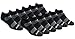 Produktbild Saucony Men's Big & Tall Multi-Pack Mesh Ventilating Comfort Fit Performance No-Show Socks, Black Basic (12 Pairs), Shoe Size: 13-15