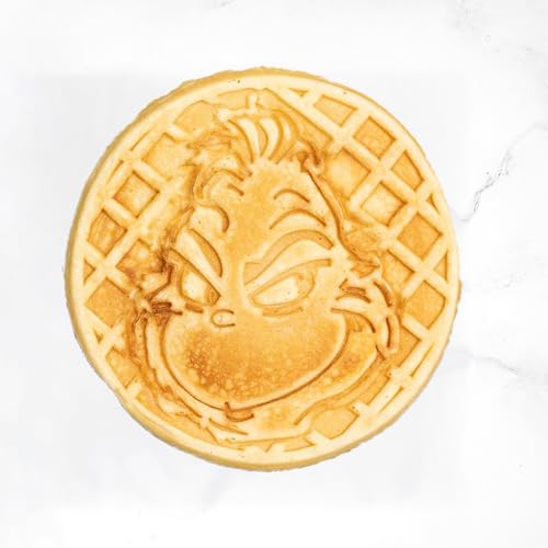 Image of Uncanny Brands Dr. Seuss The Grinch Waffle Maker - The Grinch on Your Waffles