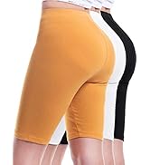 Design by Olivia Women's Basic High Waisted Active Yoga Soft Biker Shorts
