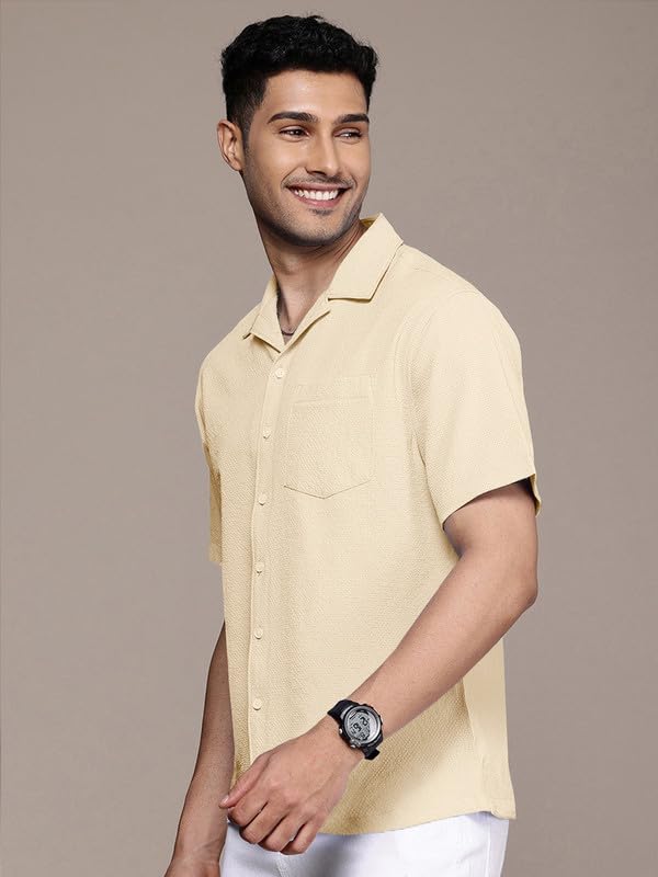 Image of Tee Projekt Fashion Textured Shirts for Men||Regular Fit Casual Shirt for Men||Fancy Shirt