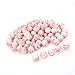 Navifoce Artistic Marble Design Various Color Round Loose Beads Lampwork Bead for Jewelry Making Craft,8mm Diameter (Pink)