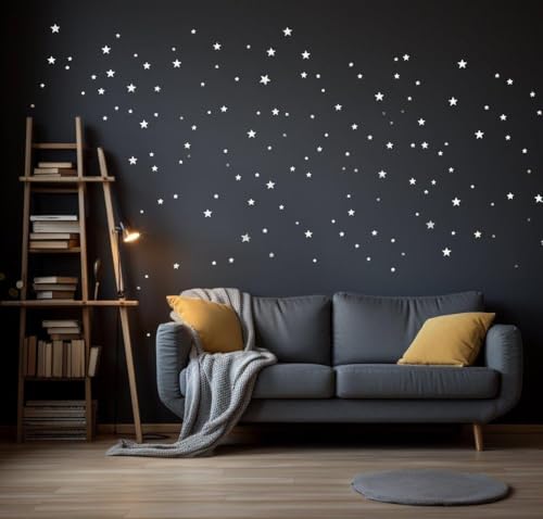 Decords Calcomanías de pared de galaxia de estrella, calcomanías de constelación de astrología, arte de pared de atmósfera del universo, 2 hojas