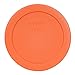 Pyrex 7200-PC Round 2 Cup Orange Storage Lid for Glass Bowls - Original Genuine Pyrex Lids - 4 Pack - Made In The USA