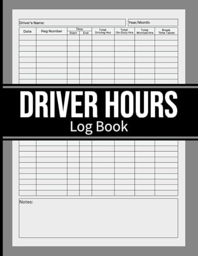Drivers Hours One Page Guide.pdf Driver Hours Log Book: Record Daily Driving Hours, Duty Hours, and ...