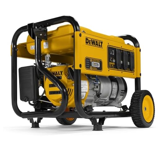 DeWalt 4,000-Watt Portable Gas Generator - 223cc Engine - Idle Control - Heavy Duty Frame - Long Runtime - Emergency Power or Jobsite Ready - CO Protect - Durable Wheels