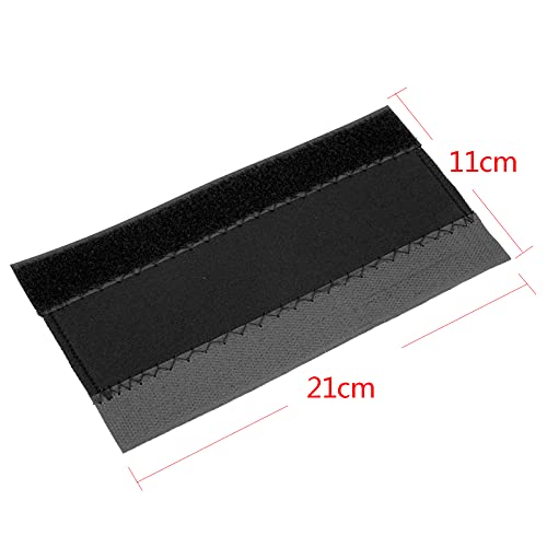 Tinleja 4Pcs Self-Adhesive Black Velcro Chain Stay Protector Neoprene, Chain Guard, Bike Frame Protector, 8.5 X 4.3Inch #TOP5