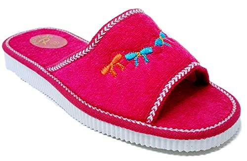 Ischia Sandales pour femme, en éponge, 100 % - Rose - fuchsia, 36 EU EU Cover