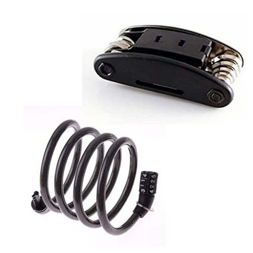 FASTPED Multi Purpose Bicycle Repair Tool Kit with Combination 4 Digits Number Lock Cycle Lock(Combo) (B09LV9BR9G) Amazon Price History, Amazon Price Tracker
