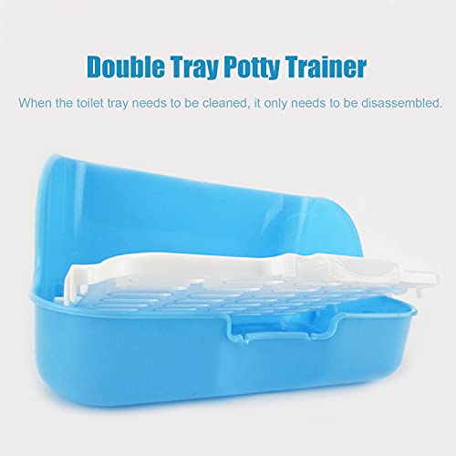 Sunbaca Maca de animal Potty Trainer Gaiola Canto Sanita Caixa de cama Caixa de cama quadrada Recipi