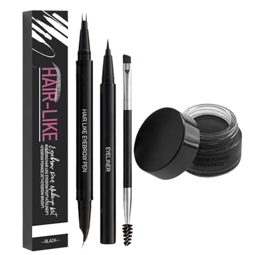Lápiz De Cejas Punta Fina De Precisión, Fórmula A Prueba De Manchas, 3 G, Lápiz Líquido Para Ceja Con Pincel, Herramienta Para Dar Forma A Las Cejas, Resistente Al Agua O Para Mujeres Y Niñas, Despla