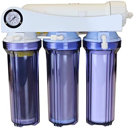RO + DI High Efficiency 1 to 1 Ratio 100 GPD Reverse Osmosis + DI Water Purification System Made by Koolermax USA for Aquarium, Reef, Aeroponics, hydroponics, misting, ultrapure Water, spot Free