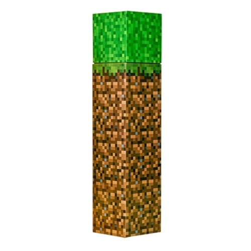 Kids Licensing Botella Icono De Acero Inoxidable Negro de Minecraft