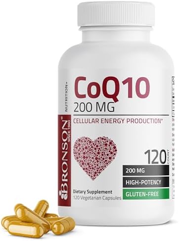 Bronson CoQ10 100mg Vegetarian Capsules - High Potency Cellular Energy Support