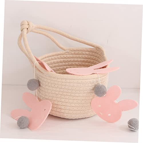 Holibanna Plantadores Suspensos Para Uso Interno Cesta De Armazenamento De Vime Cesta De Suspensão D